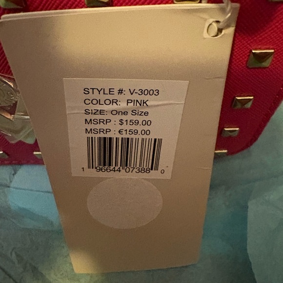 Valentino Pink Crossbody Bag with Gold Studs - Picture 2 of 5